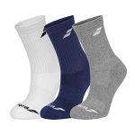 Babolat Long Socks 3P White / Estate Blue / Grey